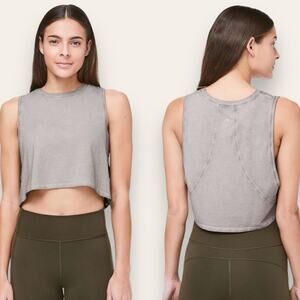 Lululemon Muscle Love Crop Tank Fade Washed French Clay 8 Women’s